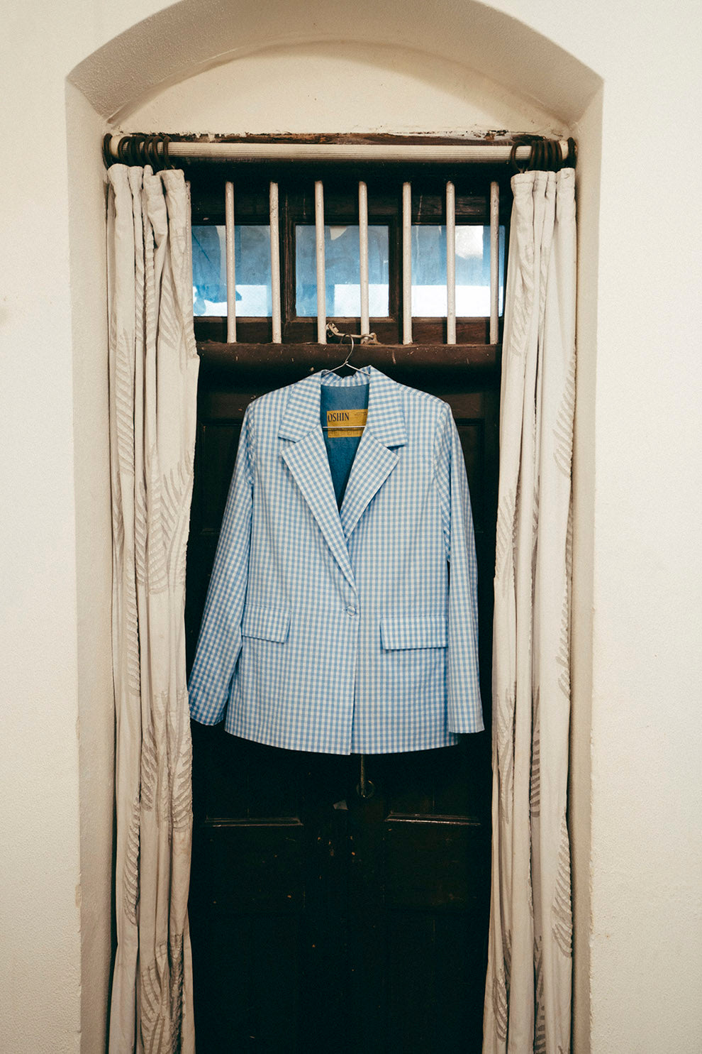 Gingham Blazer