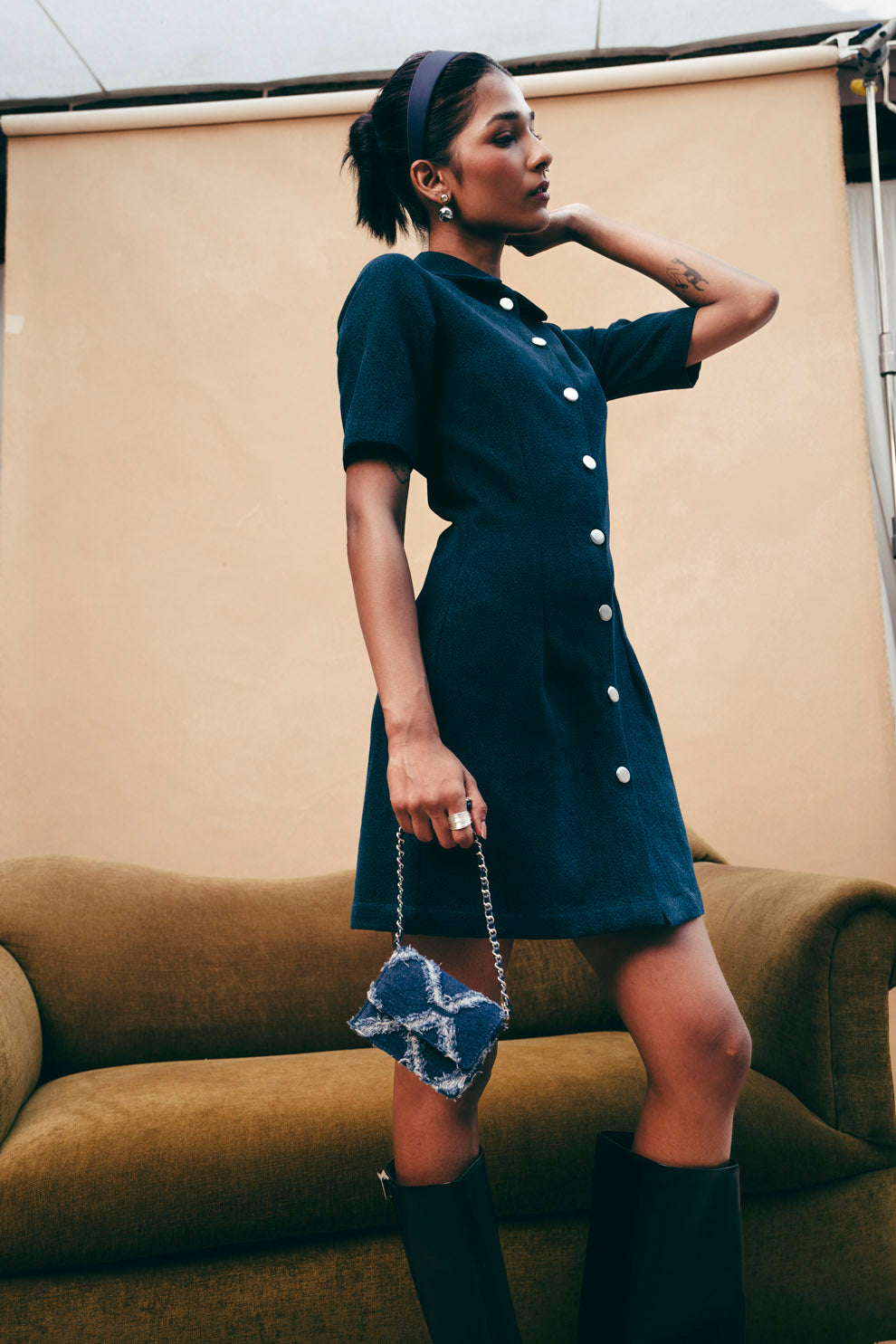 BUTTON DOWN DRESS