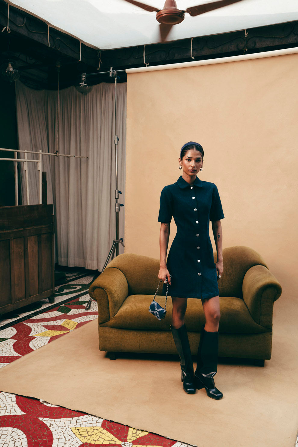 BUTTON DOWN DRESS