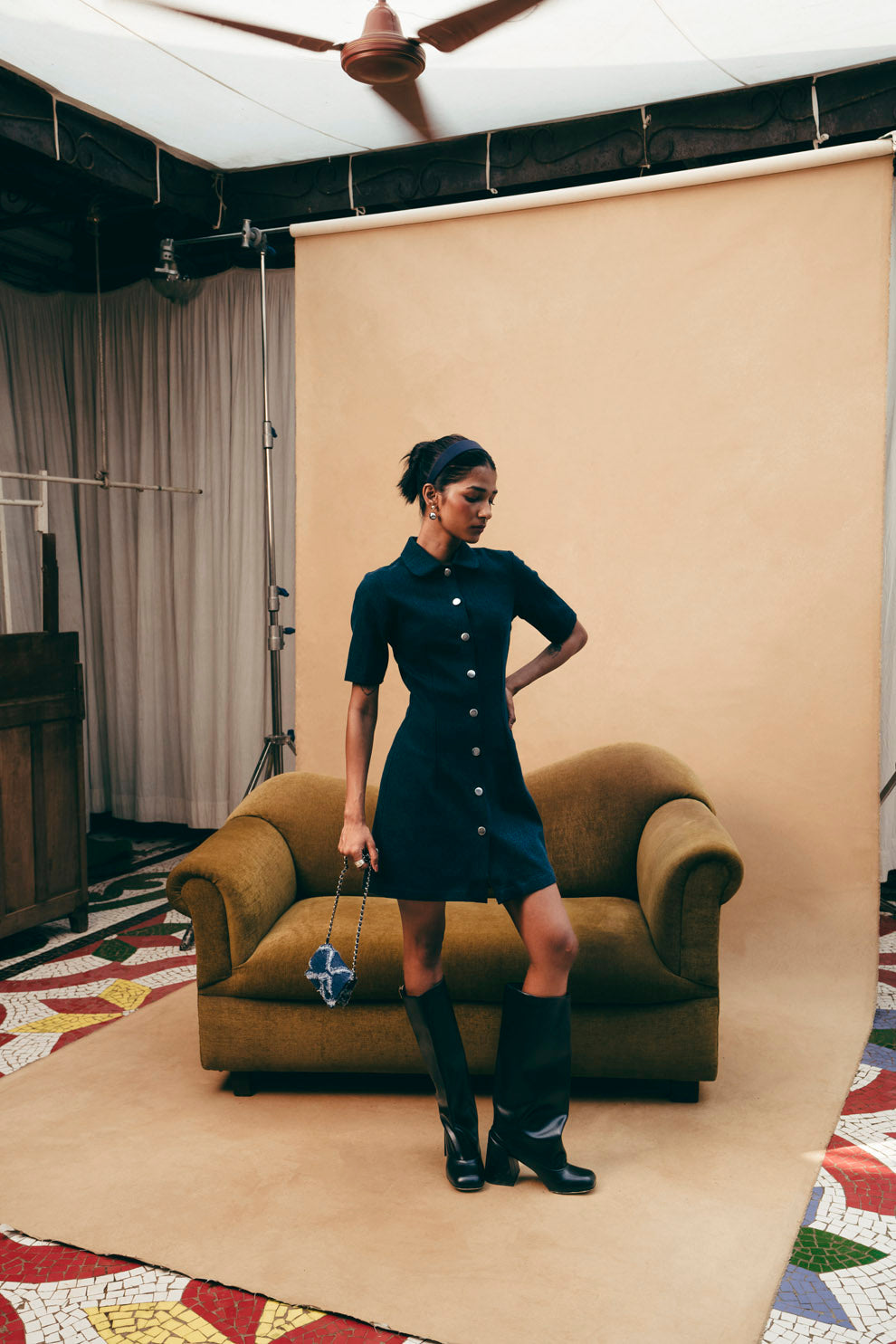 BUTTON DOWN DRESS