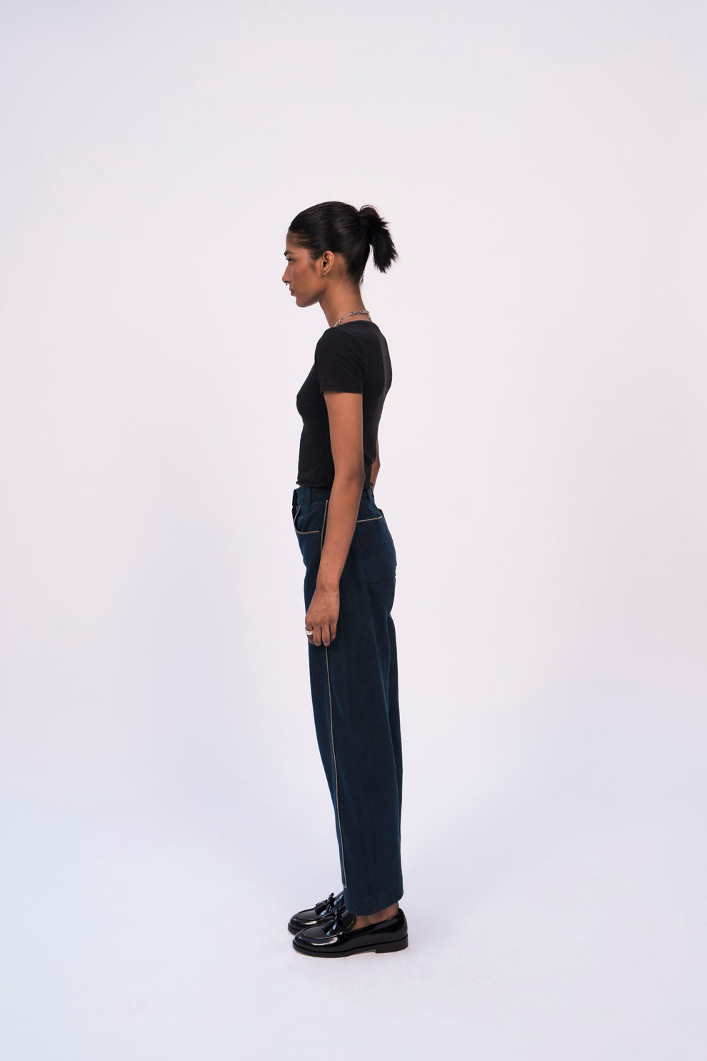 ZIPPER PANEL JEANS