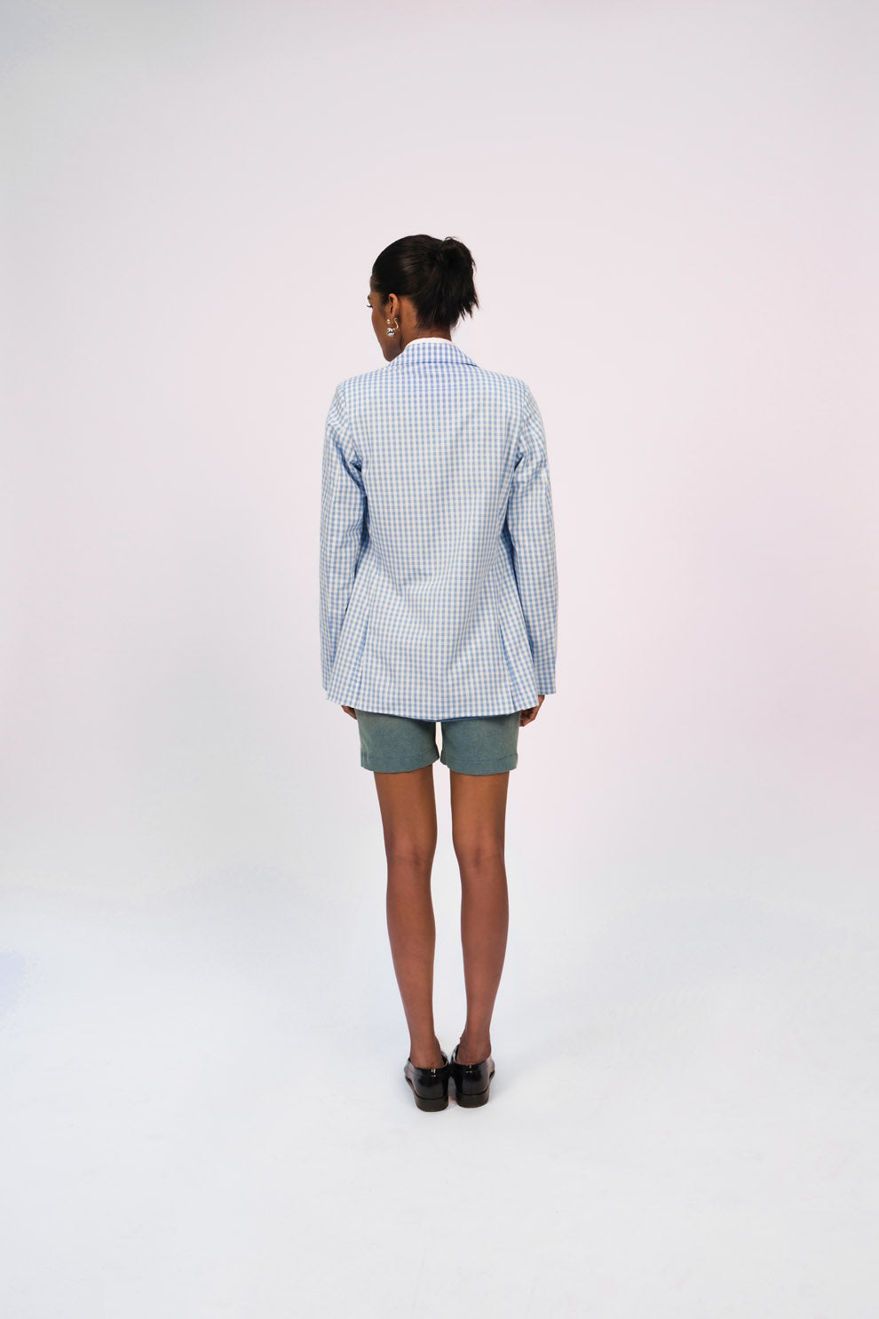 Gingham Blazer