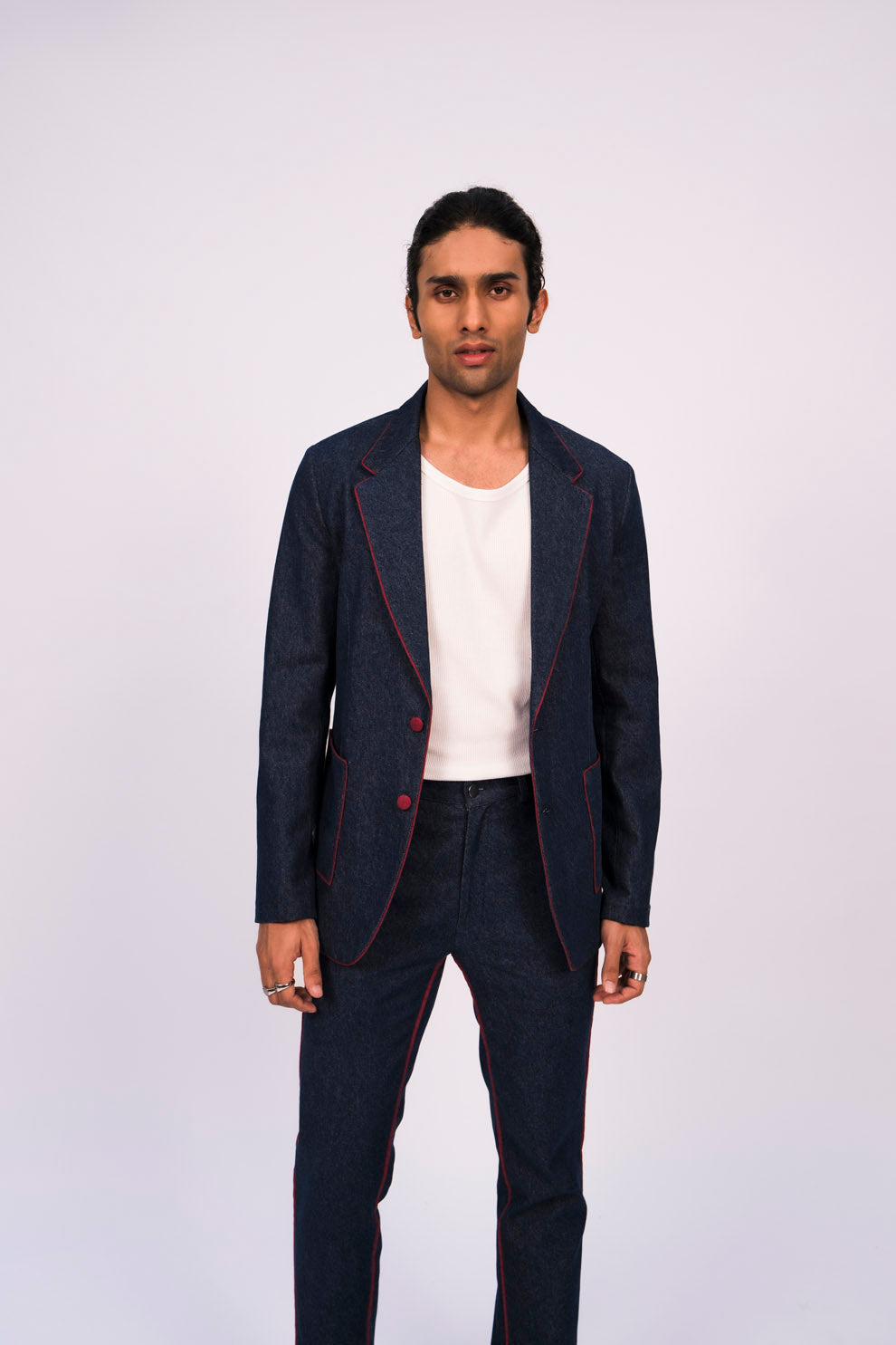 CONTRAST PIPING JACKET