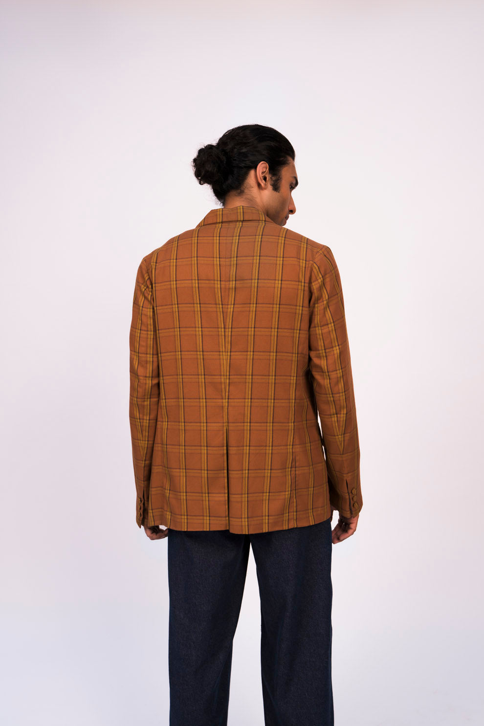 BROWN CHECK JACKET