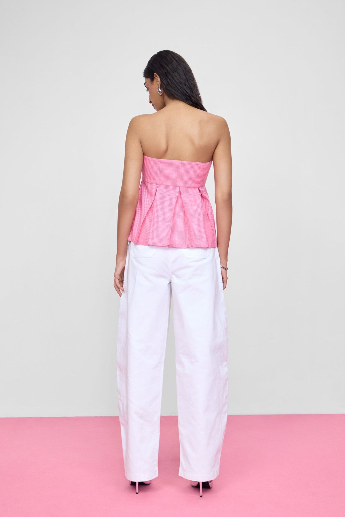 BOX PLEAT TOP (PINK)