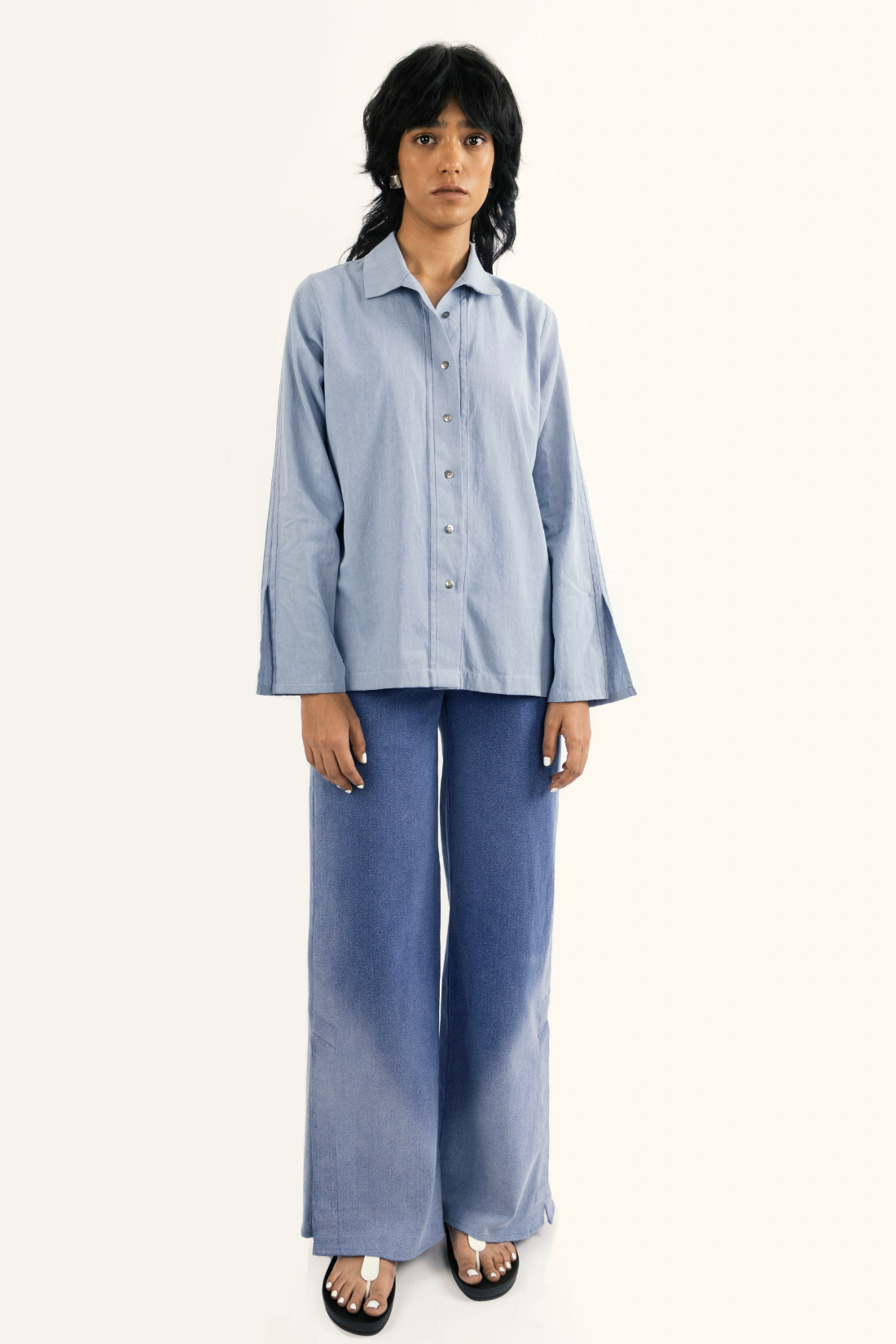 SLIT SLEEVE SHIRT