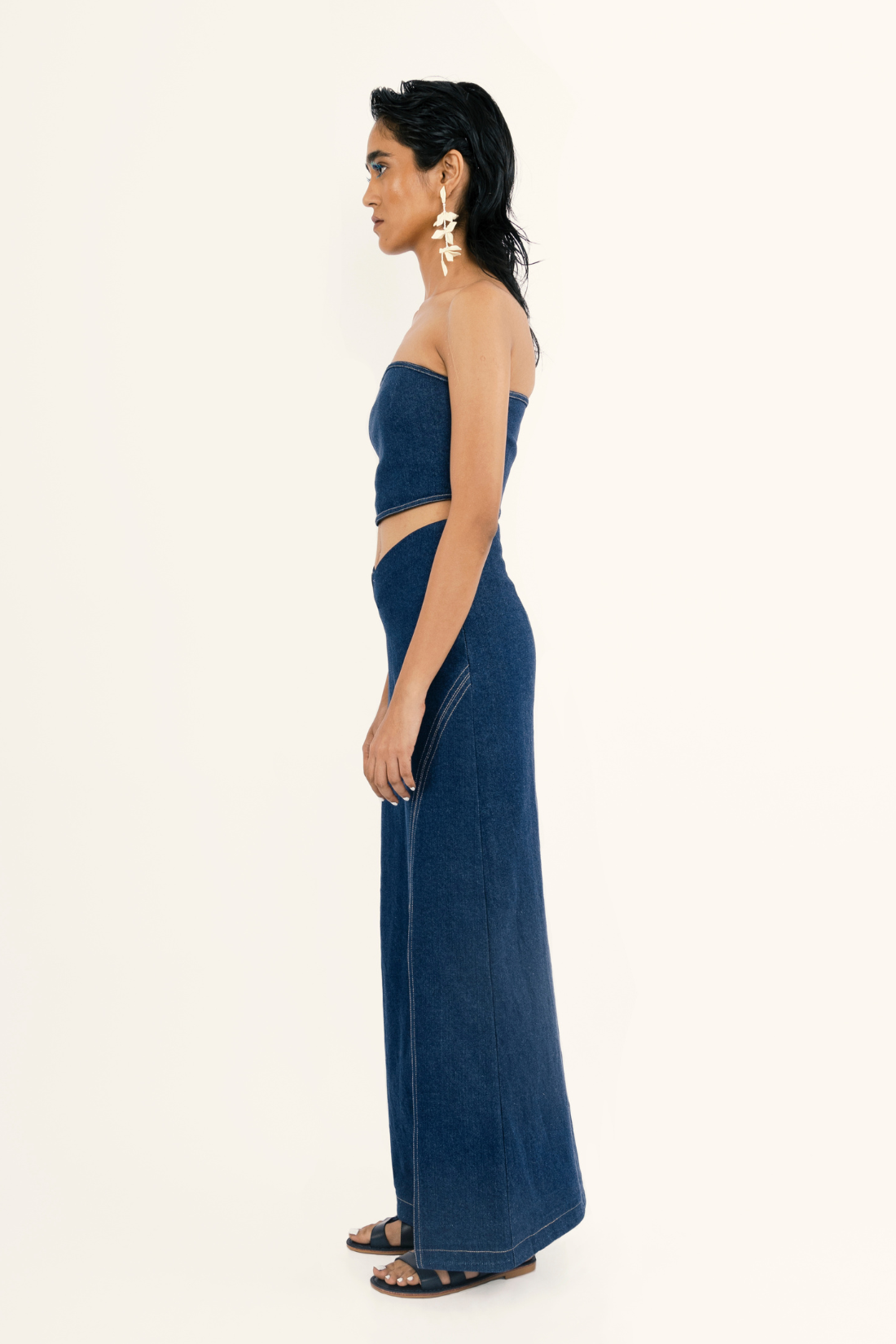 DIAGONAL SLIT SKIRT