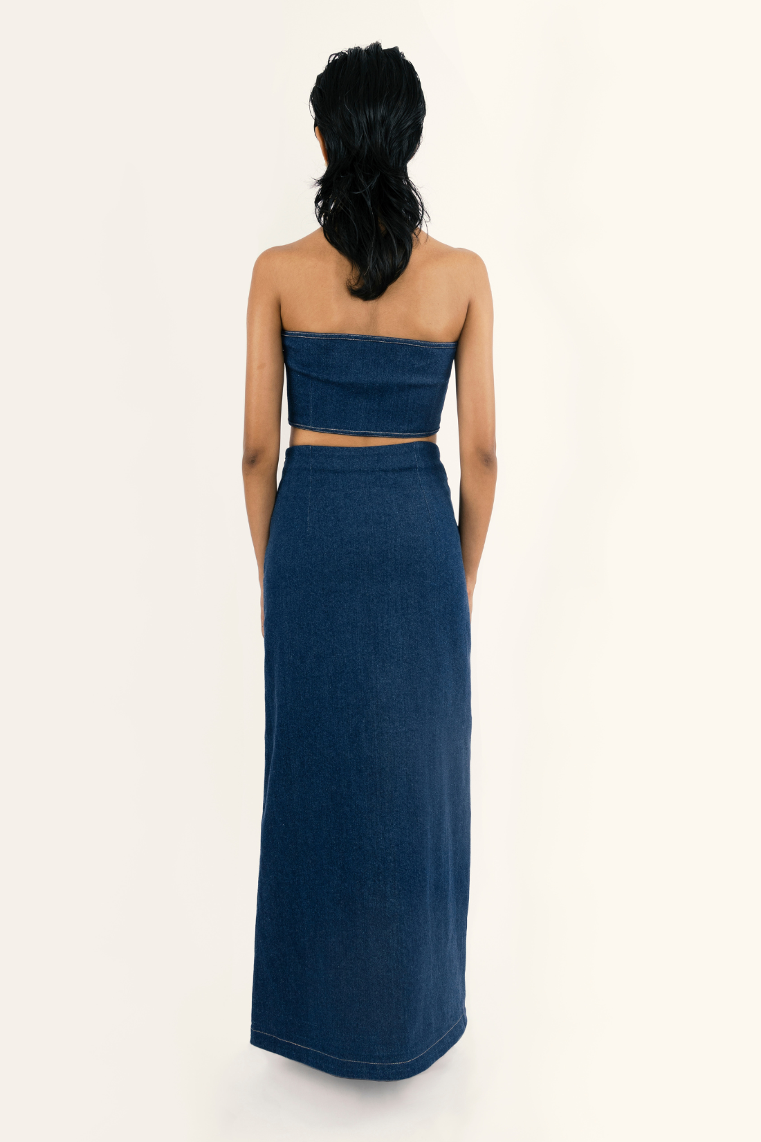 DIAGONAL SLIT SKIRT