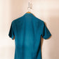 INVERTED BOX PLEAT SHIRT IN STEEL BLUE