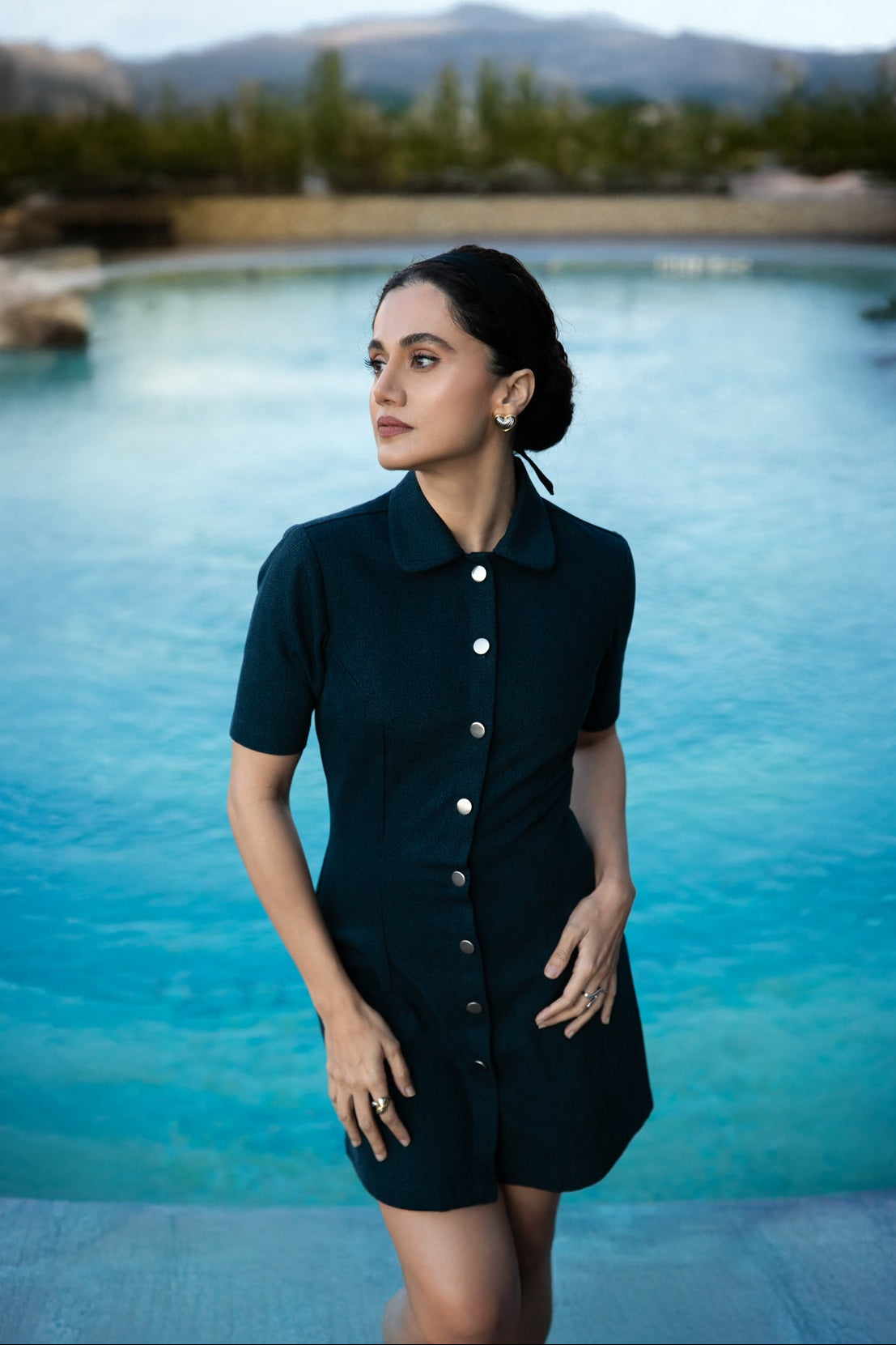 BUTTON DOWN DRESS