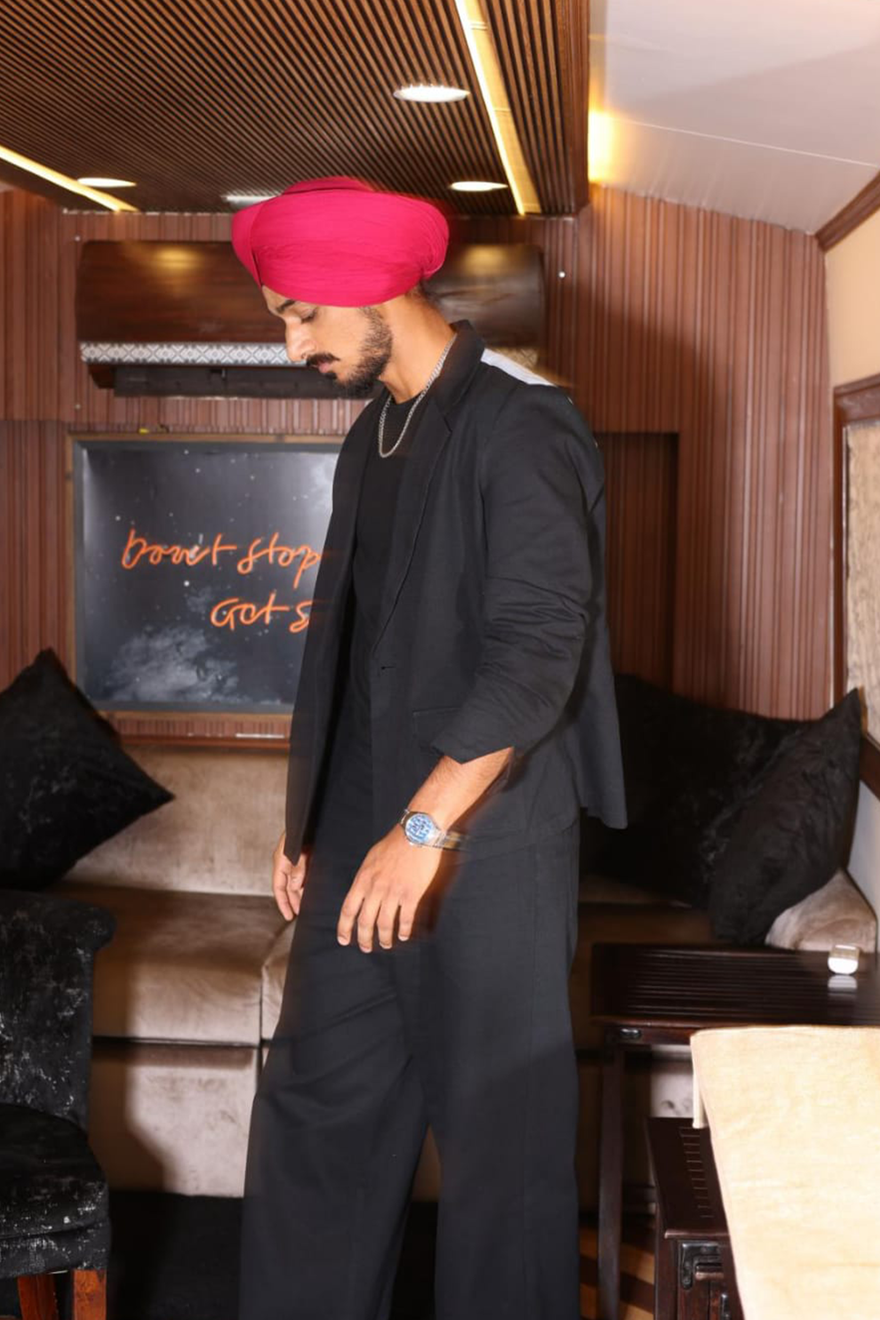 ARSHDEEP SINGH IN SLIT SLEEVE JACKET