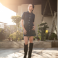 TAAPSEE PANNU IN THE BUTTON DOWN DRESS