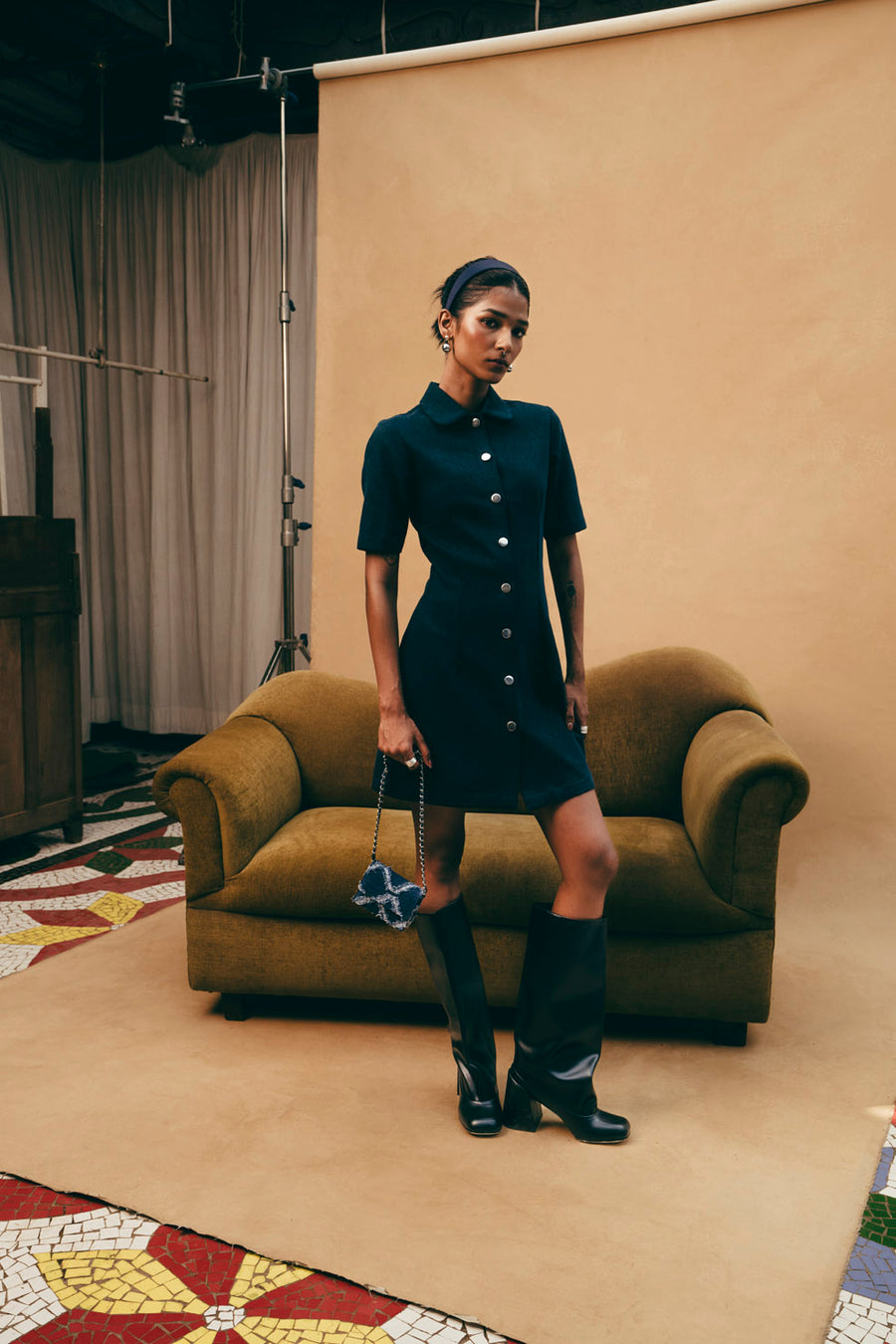 BUTTON DOWN DRESS