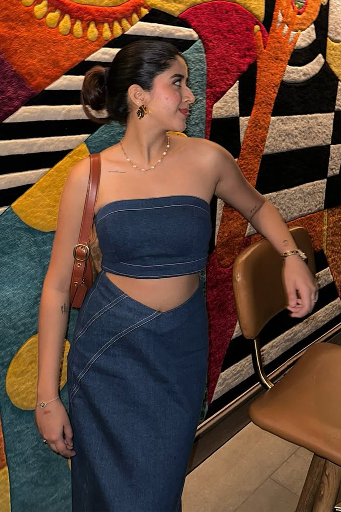 DIAGONAL SLIT SKIRT