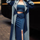 DIAGONAL SLIT SKIRT
