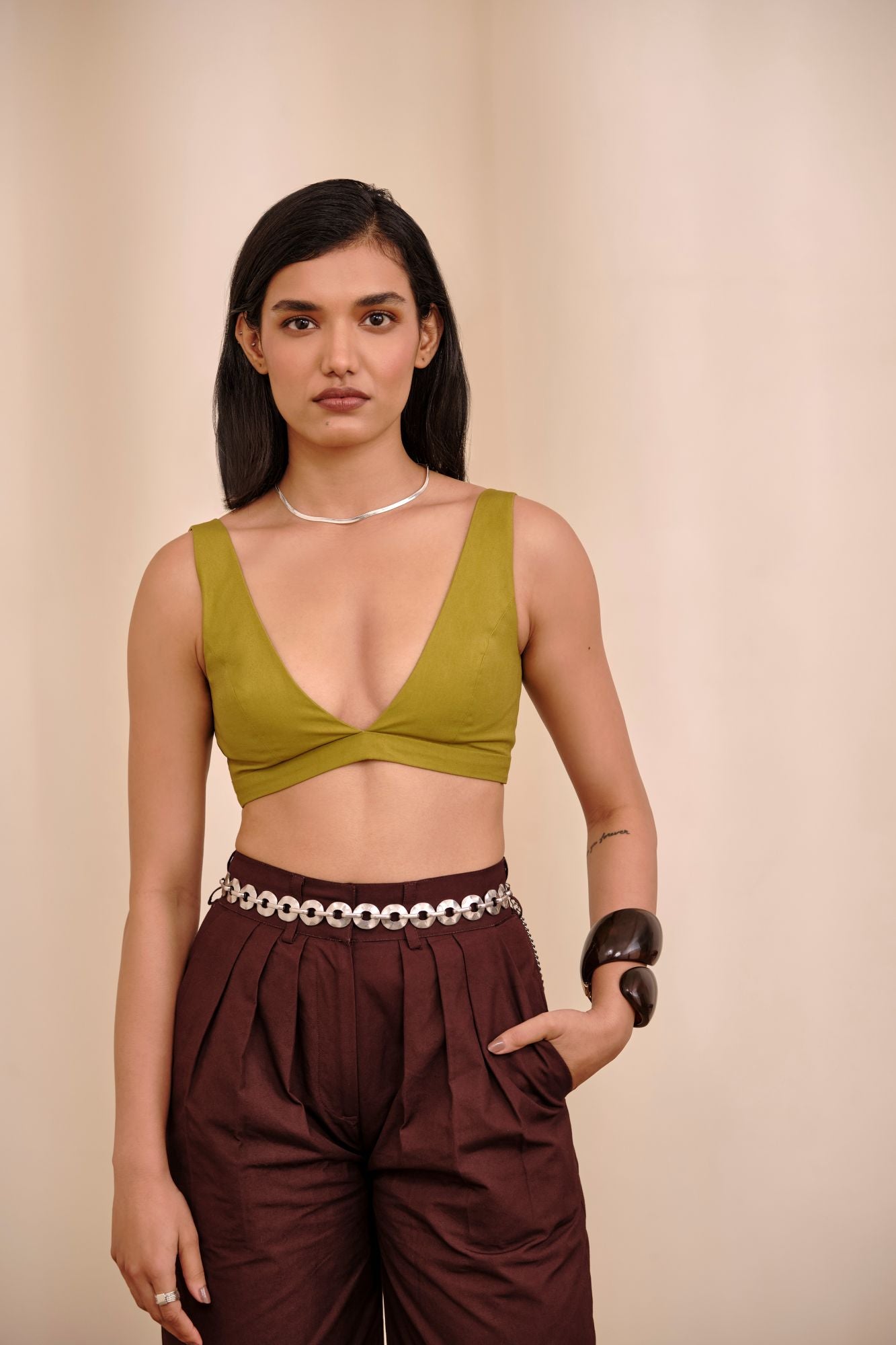 Mila Bralette in Green