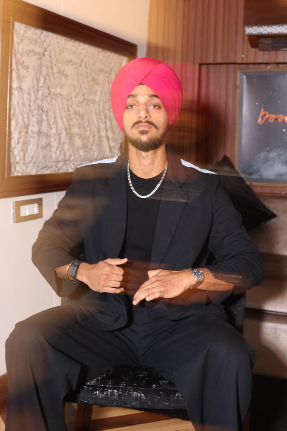 ARSHDEEP SINGH IN SLIT SLEEVE JACKET